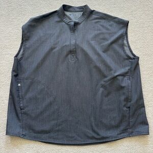 Figs Rafaela Oversized Scrub top in Graphite